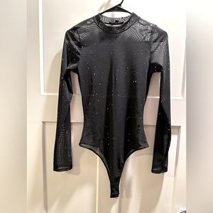 Black Sheer Bodysuit